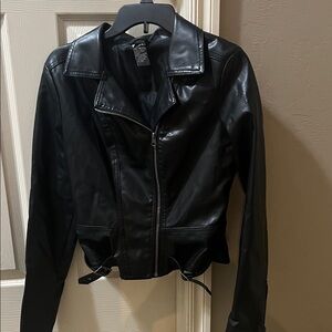 Wet Seal Black Faux Leather Jacket